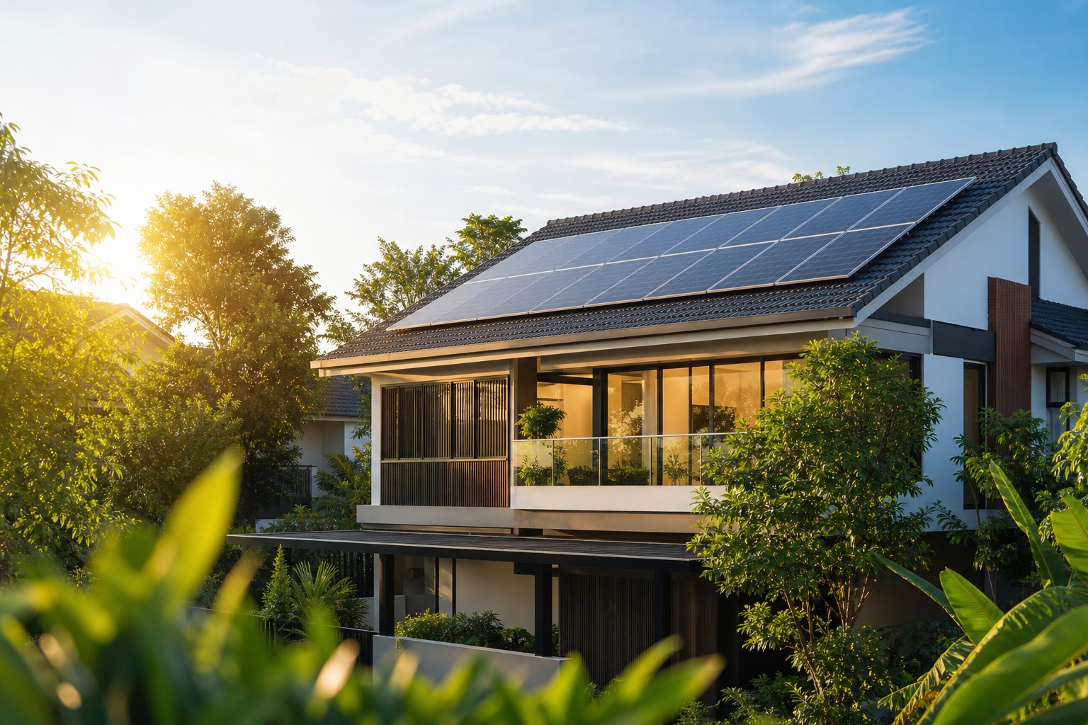Solar panels on a Malaysian home as a long-term investment